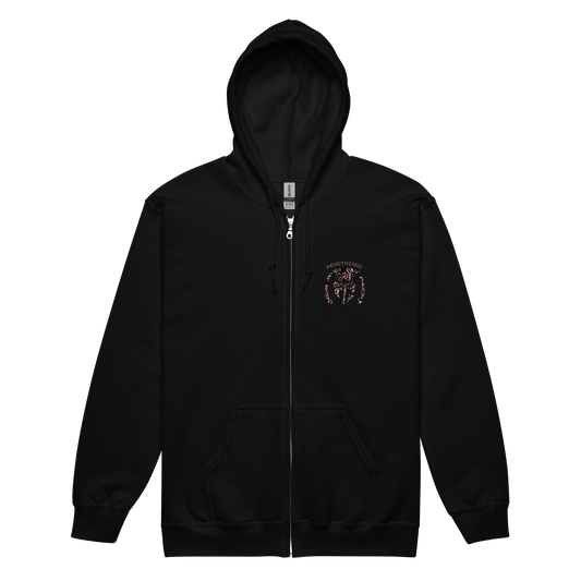 Abstract zip hoodie